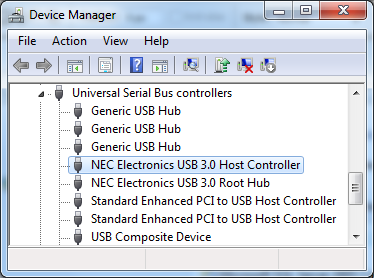 standard usb host controller driver windows 10